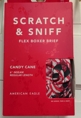 AMERICAN EAGLE Scratch & Sniff Boxer Brief 6'' Inseam NWT