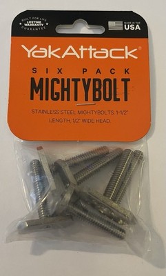 Yak Attack Mighty Bolt six pack Stainless Steel
