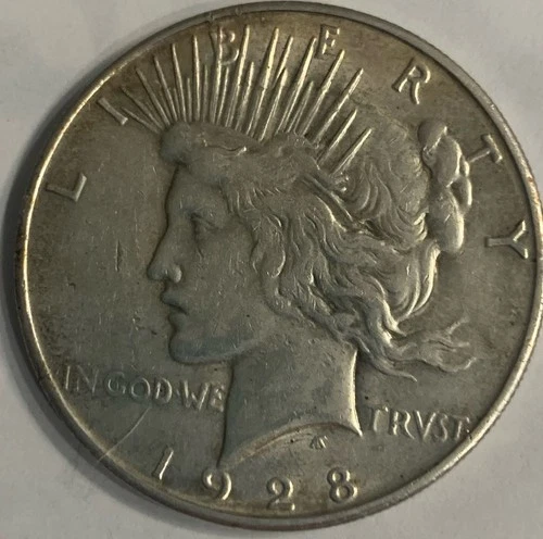 1928-S PEACE DOLLAR (vf-AU)