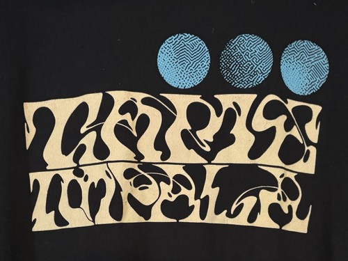 Tame Impala Slow Rush tour shirt black size large pond psych rock Kevin Parker - Picture 2 of 3