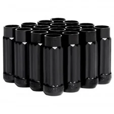 Blox Racing 12-Sided P17 Tuner Lug Nuts 12 x 1.25 - Black Steel - Set of 16