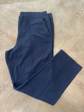 J. Crew Navy Blue Stretch Pull On Pants XL Pockets Waist 36  Inseam28  High Rise
