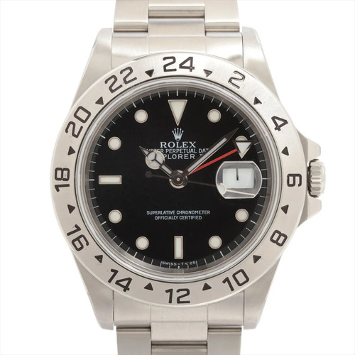Rolex Explorer II 16570 SS SS AT black dial 1 Extra Link