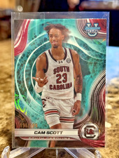2024-25 Bowman University Best Cam Scott /199 Aqua Lava Refractor #14