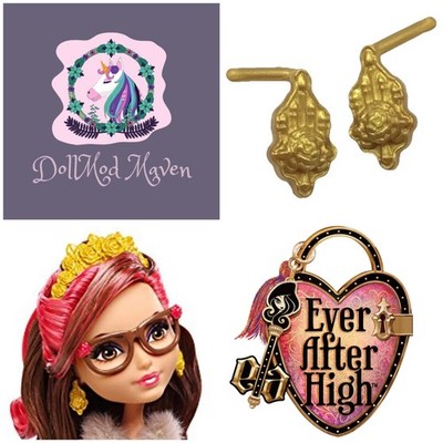 DollMod Maven  Ever After High ROSABELLA BEAUTY Earrings First Edition Doll 