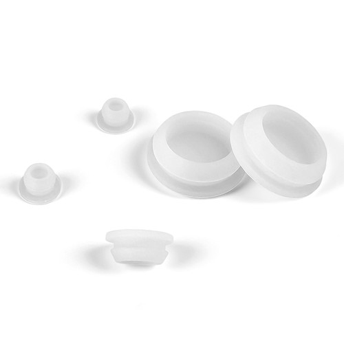 Snap-On Short Type Hole Plug Round Silicone Rubber Blanking Seal Bung Clear - Picture 7 of 58