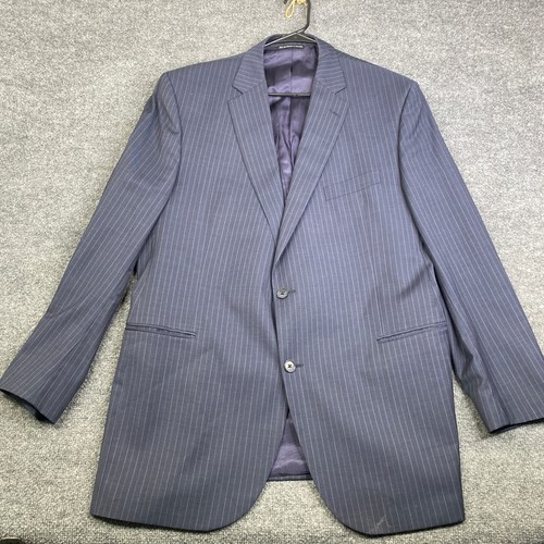 Jack Victor Select Mens Navy Blue Pinstripe Two Button Blazer Sport Coat Canada