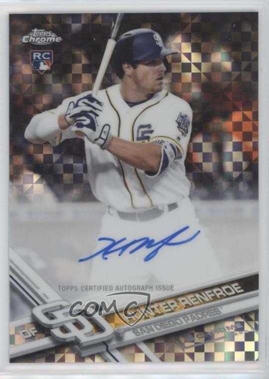 2017 Topps Chrome Rookie Auto X-Fractor 18/20 Hunter Renfroe #RA-HR Auto RC 7c5