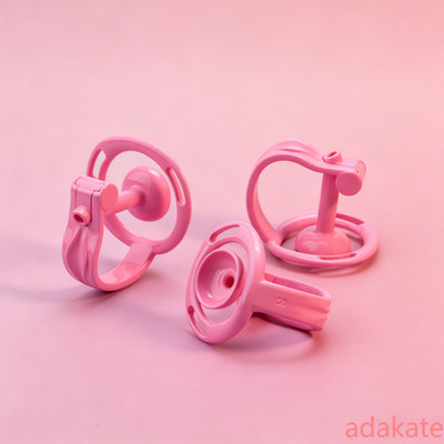 Reverse-lock Chastity Lock Device Realistic Pussy Chastity Cage Sissy Flat Cage