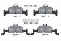 Textar BremsbeläGe Vorne (2240201) FüR Audi Q5 A5 A6 Allroad C8 A7 A4 B9 |