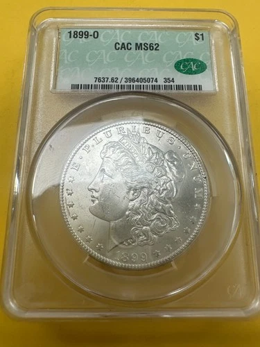 1899-O Morgan Silver Dollar CAC MS62 CAC $1