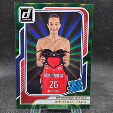 Angela Dugalic 2026 Panini WNBA Donruss Rated Rookie Green Laser /399 Mystics 93