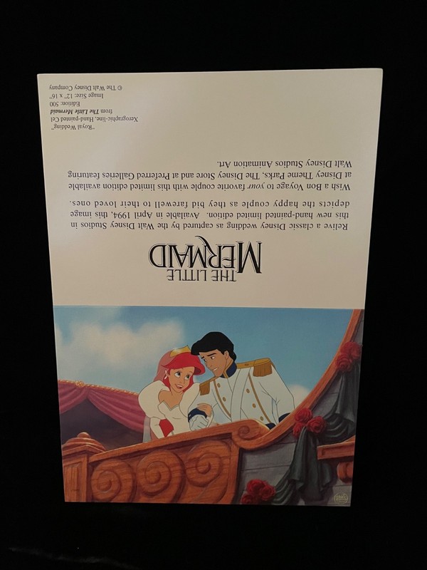 Set of 4 Disney's Little Mermaid greeting cards- New/unfolded 6 in. x 4.5 in.