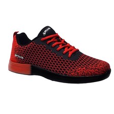 Pyramid Men's Path Lite Seamless Mesh Bowling Shoes - Black/Red
