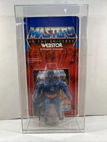 1983 Webstor MASTERS OF THE UNIVERSE MOTU Vintage SEALED NEW In Acrylic Case