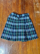 Vintage Pleated plaid skirt classy preppy academia style 27 waist