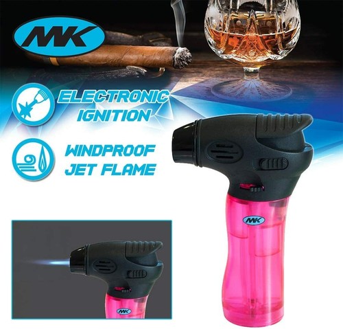 4 MK Jet Blow Torch Gun Lighter Adjustable Flame Windproof Butane Refillable - Picture 2 of 2