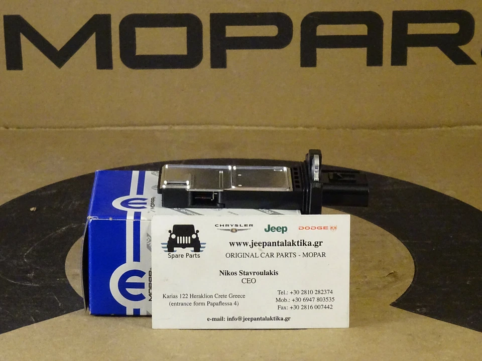 Sensor de flujo de masa de aire Jeep Wrangler JK 2007-2016 2.8 53013733AB nuevo genuino Mopar Foto 3 de 4