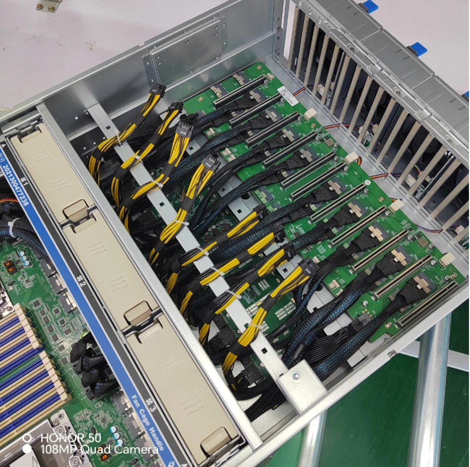 8GPU PCIe5.0 X16 bandwidth Server ASRock RACK GENOA2D24G-2L+2x AMD 9734 + 768GB - Image 2 of 4