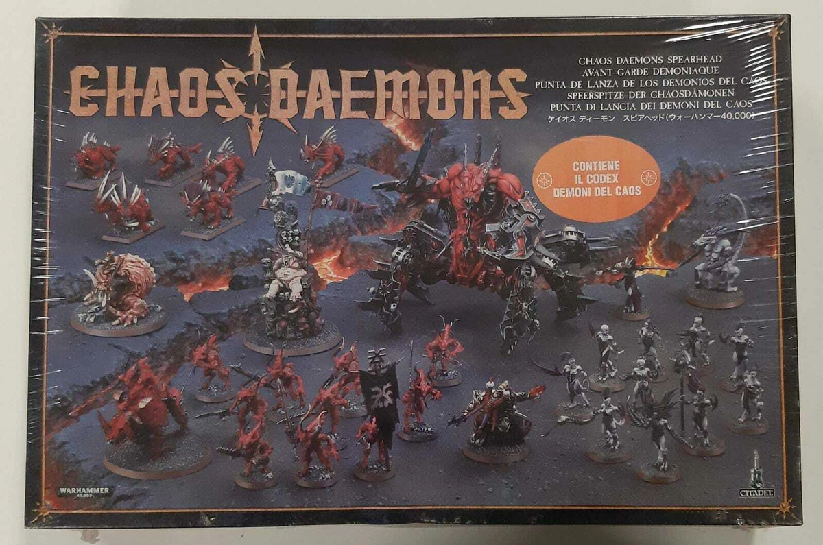 WARHAMMER CHAOS DAEMONS - Chaos Daemons Spearhead 97-04 Game Workshop OOP  OLD