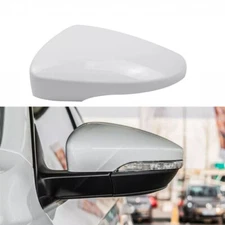 Left Side White Rearview Mirror Upper Cover Cap For Volkswagen Passat 2011-2022