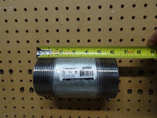 Picoma Weatland Nipple 3" x 6" Male Pipe Thread SCH 40 304 Stainless Steel - Picture 3 of 5