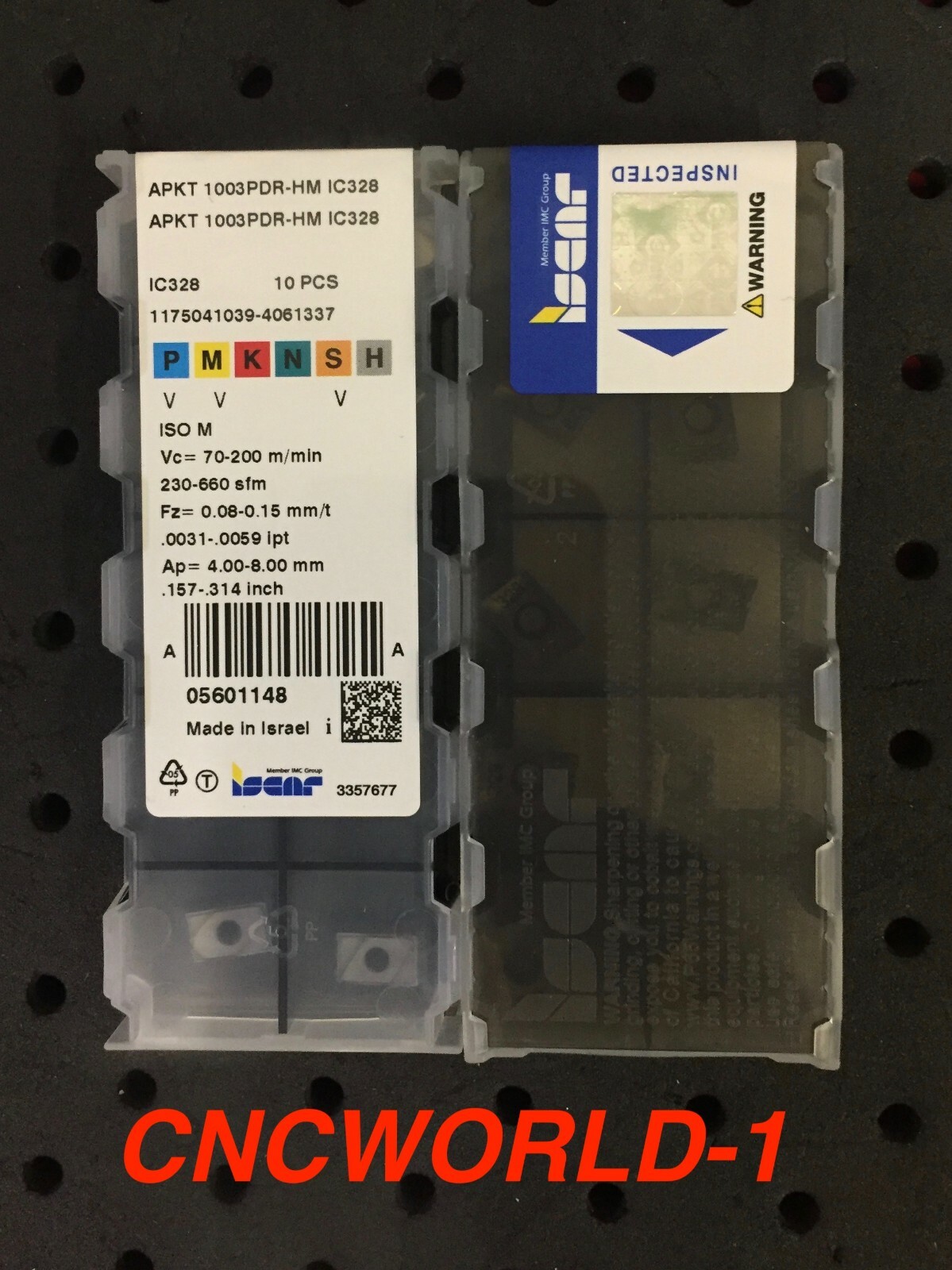 Utensili Cnc 10 Inserti Fresatura Carburo APMT1135 - Per Acciaio E Ghisa Apmt1135 Pder Dp5320 - Foto 11