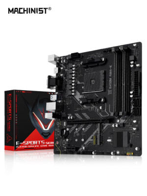 AMD Motherboard B450 PC Gaming Motherboard AM4 DDR4 M.2 WiFi M.2