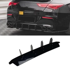 Rear Diffuser Shark Fin Spoiler Lip Wing For Benz CLA C118 CLA35 CLA45 AMG 1PC