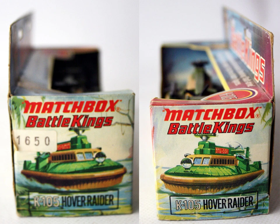 VINTAGE 1974 MATCHBOX BATTLE KINGS HOVER RAIDER K-105 + 3 INFANTRY FIGURES NEW ! - Image 2 of 4