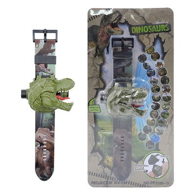 Electronic 3D Projector Watch Toy 24 Dinosaur Cartoon Images Pattern Boys