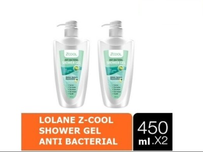 2X Lolane Zcool Anti Bacterial Shower Gel Skin Soft, Moist, Look Healthy