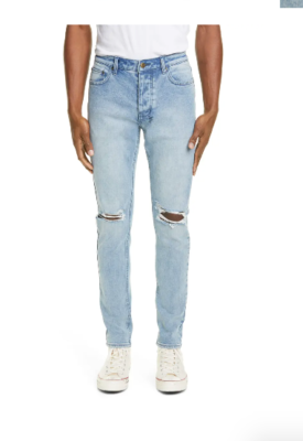 KSUBI CHITCH FURY RIPPED SKINNY MENS LIGHT BLUE JEANS 32/32 | eBay