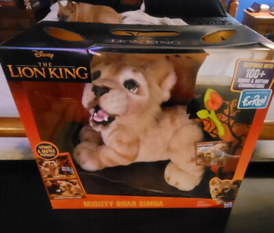DISNEY'S THE LION KING STUFFED MIGHTY ROAR SIMBA!!!!