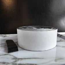 Replacement 1 5/8" Wide Adhesive Tape HOOK ONLY (NO LOOP) 18 Feet Roll Black