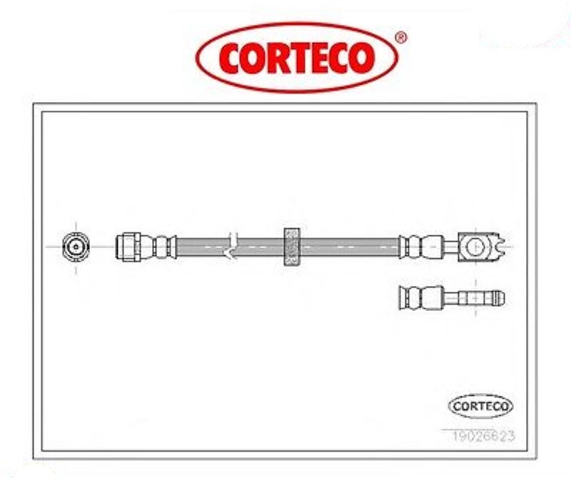19026623 Flessibile del freno (MARCA-CORTECO)