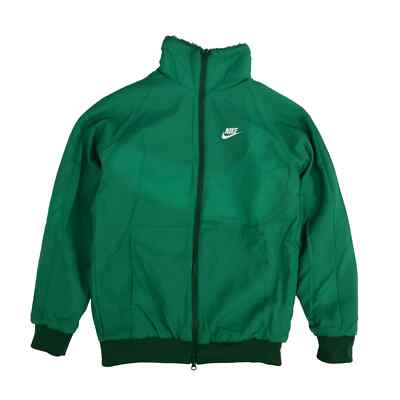 BQ6546-341 Nike Big Swoosh Reversible Boa Jacket Gorge Green Sail
