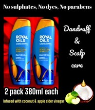 2pk Head  Shoulders Royal Oils: Sulfate Free Dandruff Shampoo 380ml 