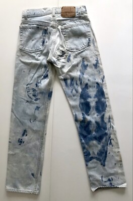 【先染め/極上】 LEVI'S 501 80s　Made in usa Vintage 1980s Levi 501xx Bleached Jeans Boyfriend Highwaist Made