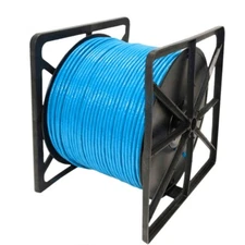 1000ft Cat6 Plenum Full Copper Shielded CMP 550Mhz F/UTP Ethernet LAN Cable Blue