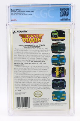 Bucky O'Hare (Nintendo, NES 1992) Not WATA - CGC 9.4 CIB - Single