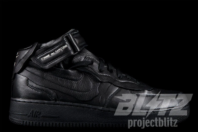 Nike air force 1 mid comme des garcons black new arrivals