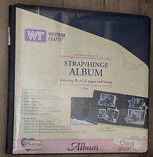 Westrim Crafts Strap Hinge Album 12  X 12  20 Pages Cloth Sealed Blue NEW