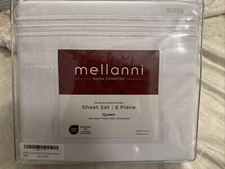 Mellanni White Queen Sheet Set 4 Pc - 2 Pillowcases Deep Pocket up to 16" NEW