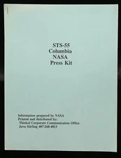 STS-55 / COLUMBIA NASA RELEASED SPACE SHUTTLE D2 MISSION PRESS KIT
