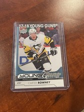 2017-18 Upper Deck Young Guns Carter Rowney Rookie Pittsburgh Penguins #243