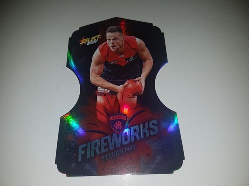 2020 AFL Select MELBOURNE DEMONS FDC83 STEVEN MAY Fireworks Card #210