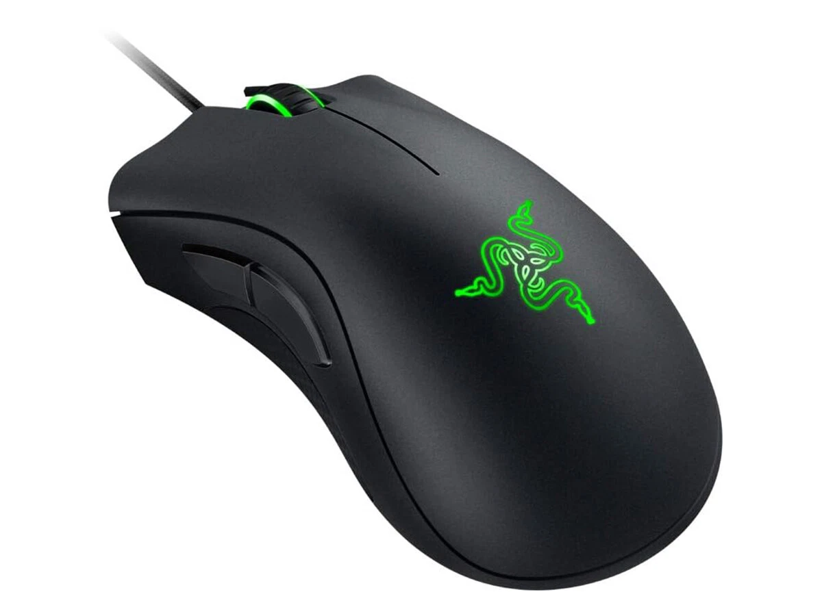 NEW Genuine Razer DeathAdder Essential Gaming Mouse with Green LED FAST SHIP