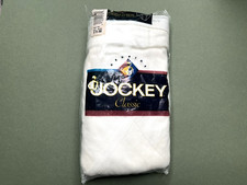 Vintage Genuine Jockey Classics Briefs White size 44 100 Cotton Year 3 pk 1997