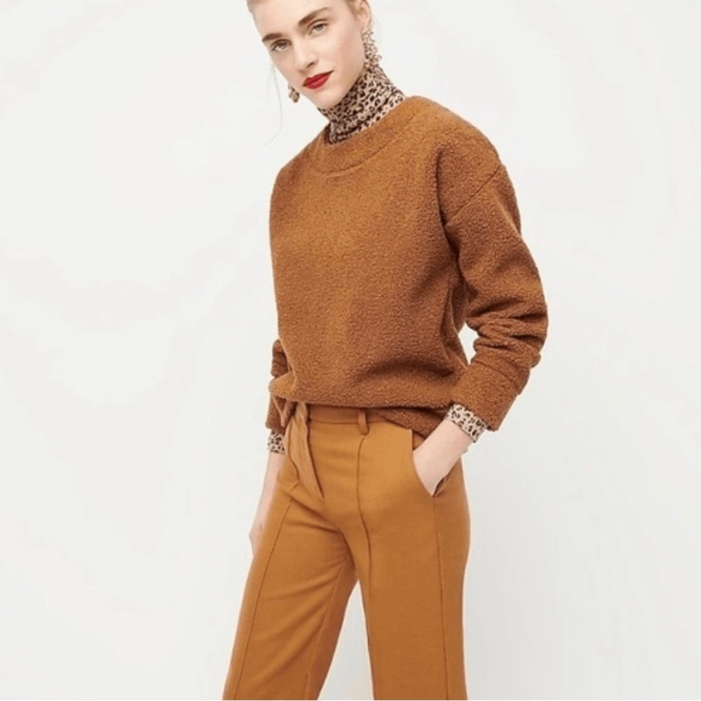 Cropped sherpa hotsell pullover